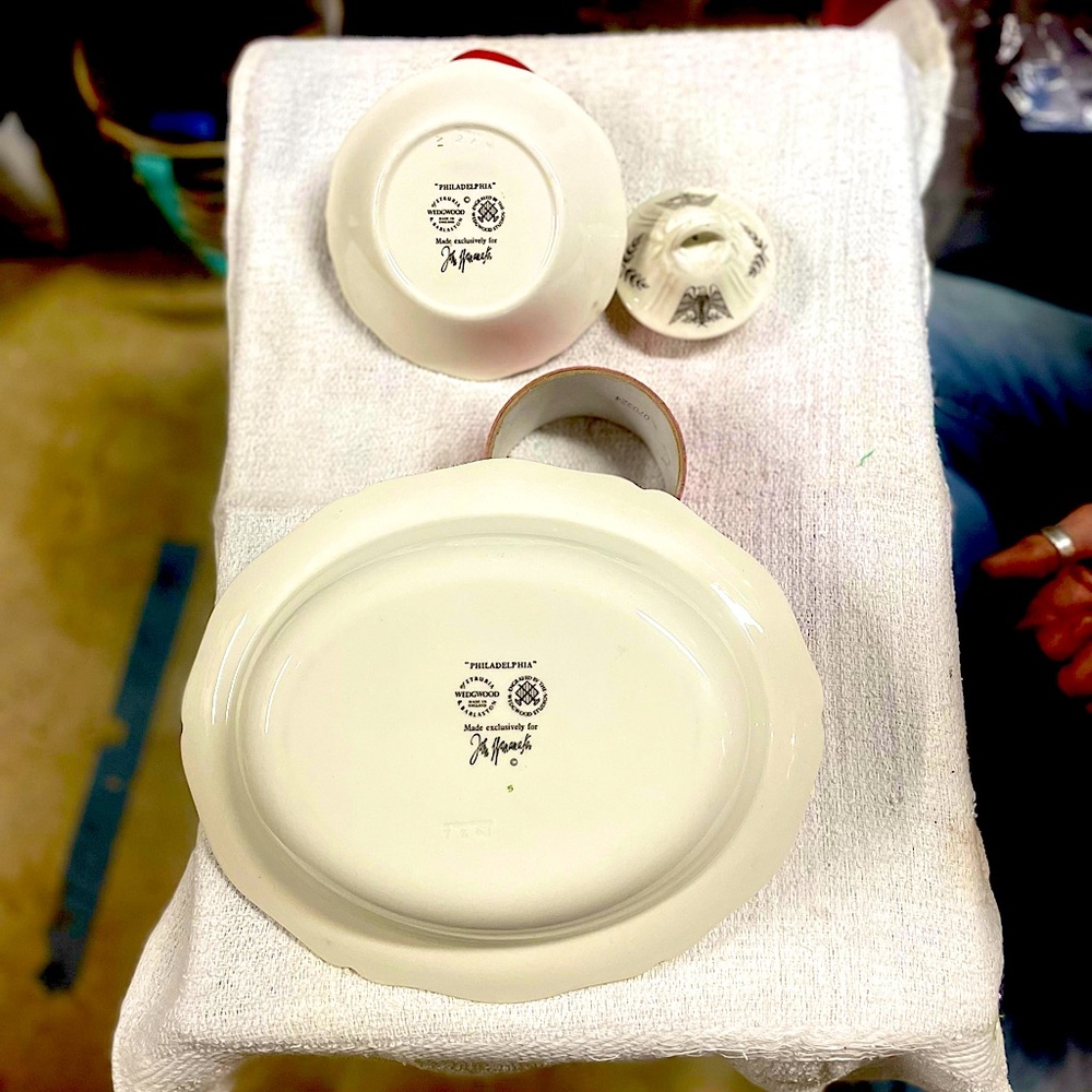 various pieces of WEDGEWOOD PHILADELPHIA CHINA